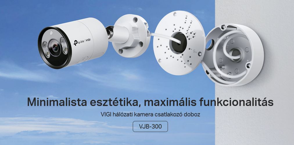 TP-Link VIGI VJB-300 oldalfali szereldoboz minden TP-Link VIGI kamerhoz